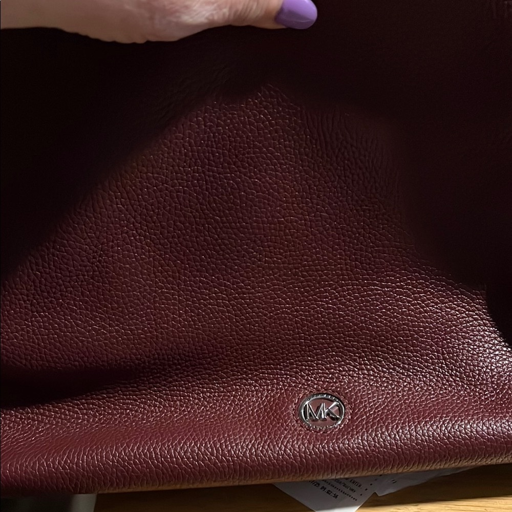 Michael Kors Deep Burgundy Leather Tote